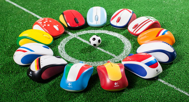 Logitech представляет коллекцию мышек Global Fan Collection, выполненную в национальных цветах