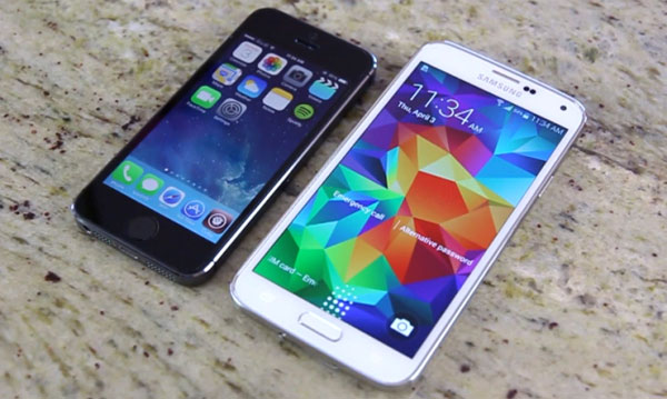 Apple iPhone 5s Samsung Galaxy S5