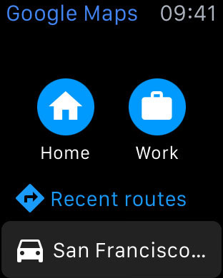 Google Maps � Apple Watch