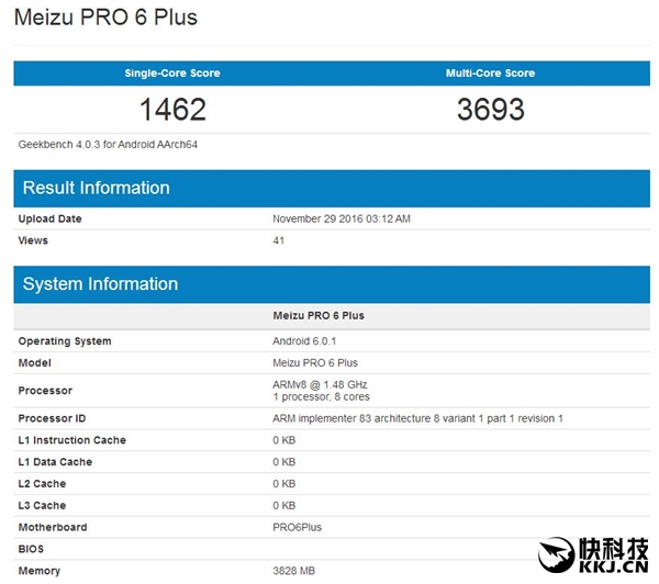 Meizu Pro 6 Plus � Geekbench