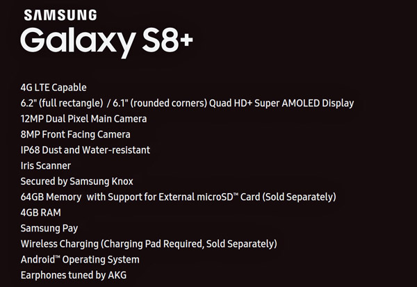 Samsung Galaxy S8 Plus