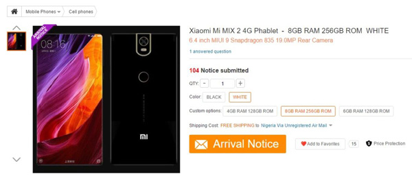 ����������� Xiaomi Mi MIX 2